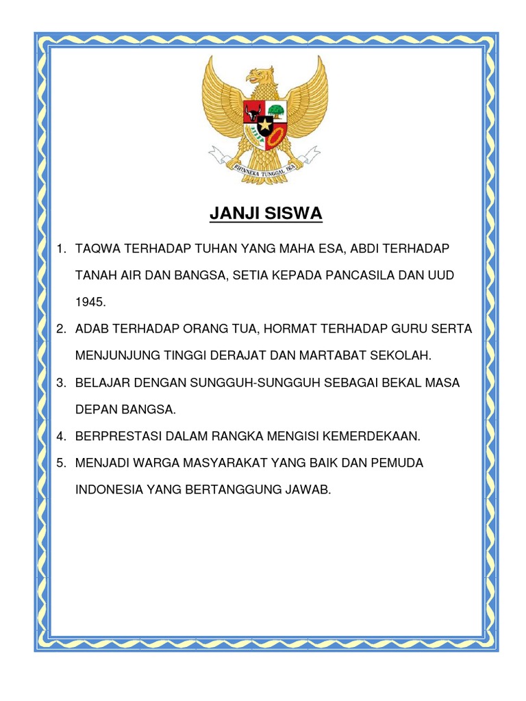 JANJI SISWA