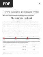 1How to Calculate a Fire Sprinkler System