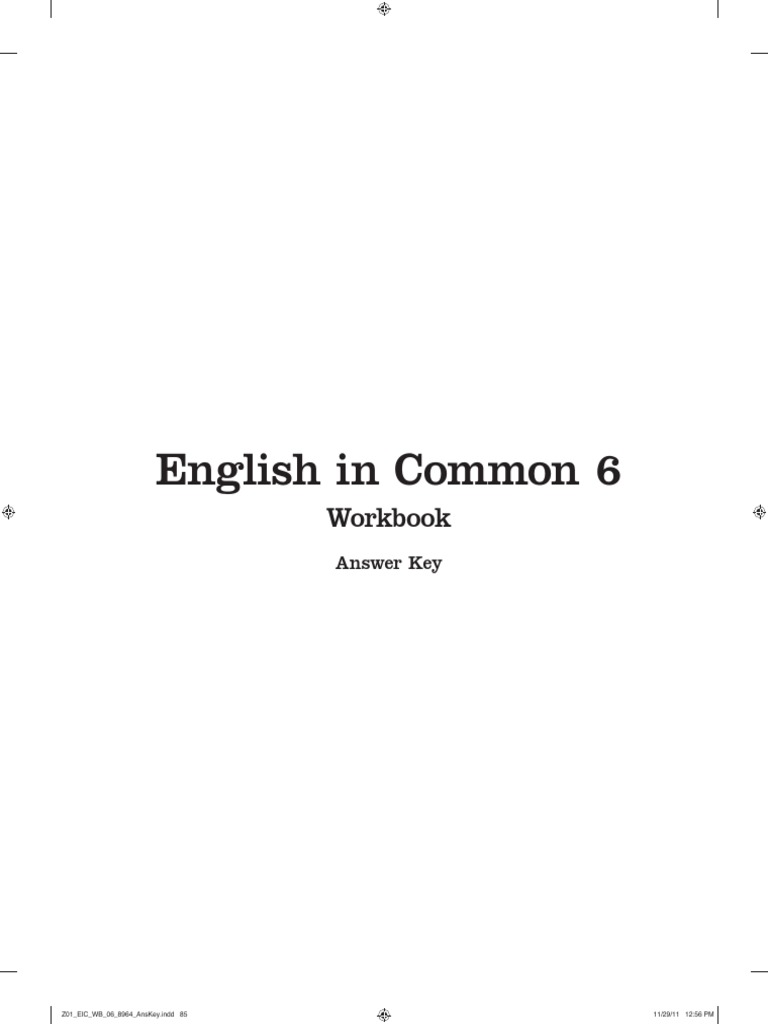 Workbook English in Common 6 PDF PDF Wikipedia Blog