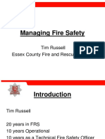 Managing Fire Safety with FRS Support