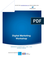 Digital Marketing Workshop - Agenda PDF