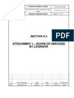 Section 5.2 Attachment 1 - Scope of Services by Licensor: Project Specification