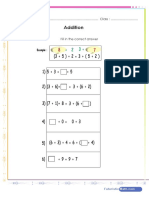 Addition and Balancing Equations Worksheet PDF