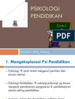 Psikologi Pendidikan Pertemuan 1