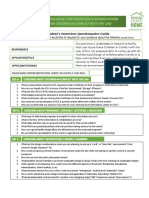 Respondent's Interview Questionnaire Guide: Respondent - Affiliation - Title - Office - Institution