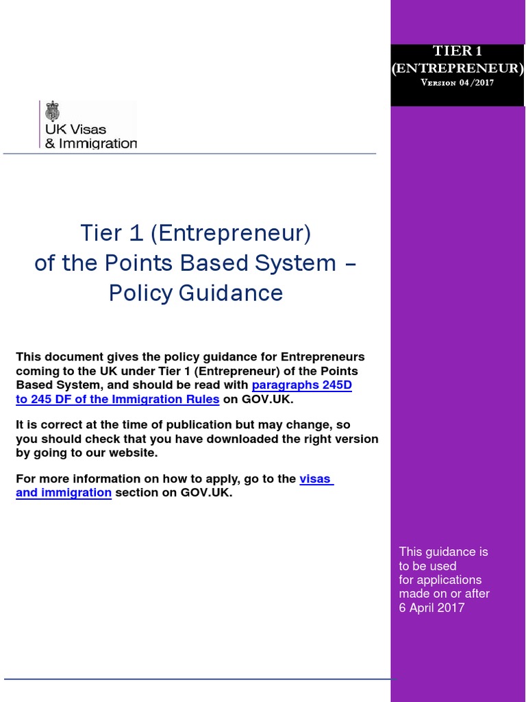 T1 E Guidance 04 2017 PDF | PDF | Criminal Record | United Kingdom