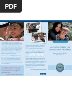 MILITARY & FAMILY LIFE CONSULTANT PROGRAM