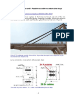 Understanding Morandi's Post-Stressed Concrete Cable Stays