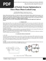 Application of Particle Swarm Optimization To Three Phase Phase-Locked Loop