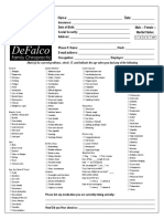 Patient Intake Form DFC1