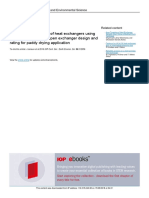 Design and simulation of heat exchangers for paddy drying