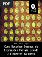 Como Desenhar Dezenas de Expressoes Faciais 2 Elementos
