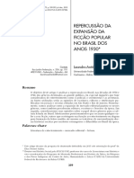 REPERCUSSÃO DA EXPANSÃO DA FICÇÃO POPULAR NO BRASIL DOS ANOS 1930