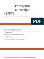 312720439 Benign Paroxysmal Positional Vertigo BPPV