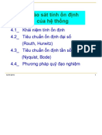 Dieu Khien Tu Dong - Chương 4 Khảo Sát Tính Ổn Định Của Hệ Thống