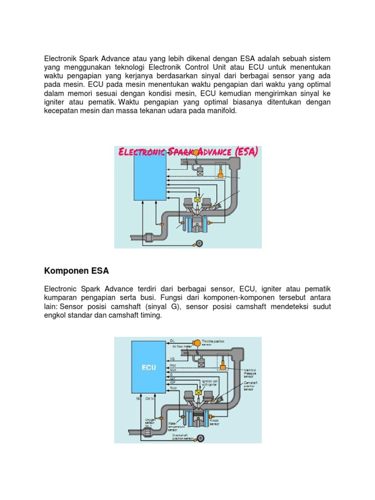 Что такое ESA Electronic Spark Advance)?