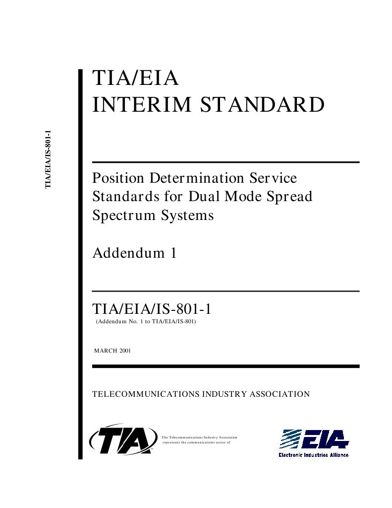 Tia Eia Is 801 1 | PDF | Global Positioning System | Electronics