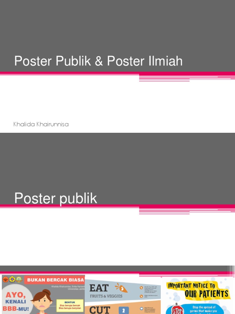 Poster Publik Poster Ilmiah