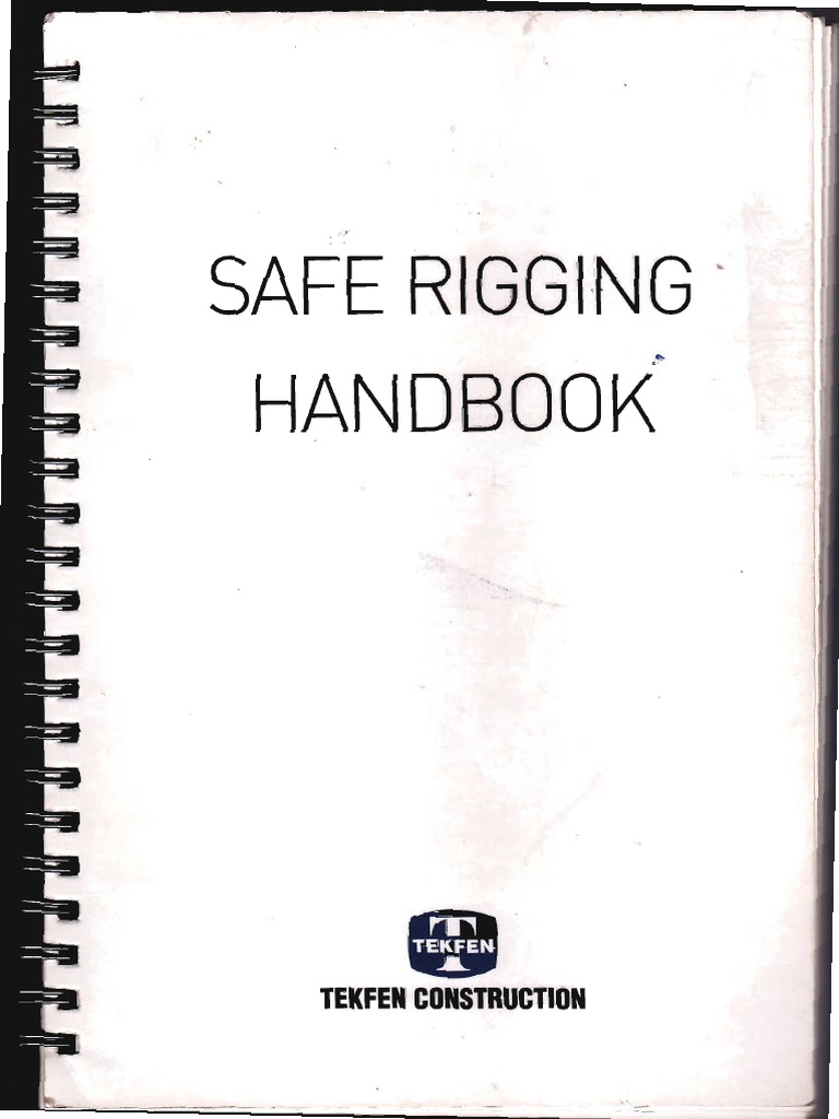Slings Shackles Rigging Equipment Principles Handbook For Industries
