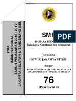 Pra Ujian Nasional Bahasa Indonesia SMK Kode B