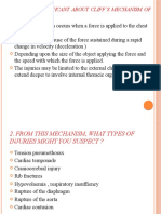 What Is Significant About Cliff'S Mechanism of Injury?