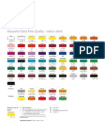 Gouache Extra Fine Quality - Colour Chart