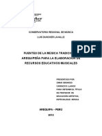 Tesis: FUENTES DE LA MÚSICA TRADICIONAL AREQUIPEÑA PARA LA ELABORACIÓN DE RECURSOS EDUCATIVOS MUSICALES