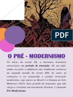 O Pré - Modernismo