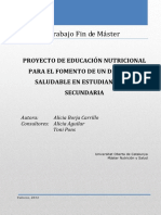 Proyecto Educacion Alimentaria y Nutricional PDF