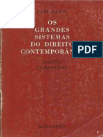 Os Grandes Sistemas Do Direito Contemporâneo - René David PDF