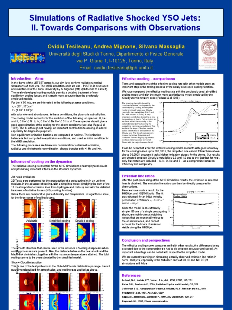 YSO Jet Simulations and Cooling Models | PDF | Magnetohydrodynamics ...