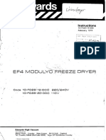 Edwards EF4 Modulyo Freeze Dryer Instructions ENG PDF