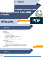 Clasificación de Pruebas No Destructivas para El Análisis de Integridad de Ductos.