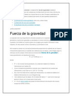 Fuerza Gravitacional