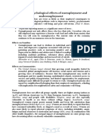 A.P.a. 2012 - Psychological Effects of Unemployment and Underemployment