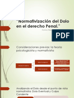 Normativización Del Dolo en El Derecho Penal