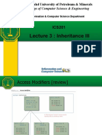 Lecture 3: Inheritance III: College of Computer Science & Engineering