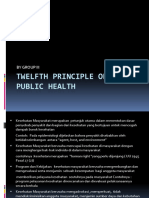 Twelfth Principle of Public Health-Klp 3