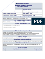 Mcneese State University Department of Education Professions Lesson Plan Template