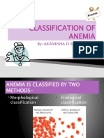 Classification of Anemia: By-Akanksha D Srivastava