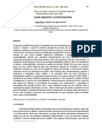 Educação Ambiental, Sustentabilidade e Desenvolvimento Humano