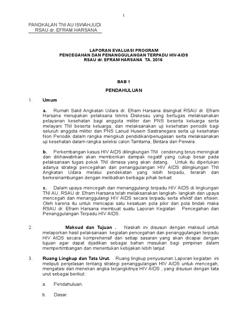 Pencegahan HIV-AIDS di TNI AU | PDF