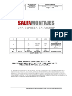 Procedimiento Topograficos (Lev. y Replanteo) Carretera A Mina