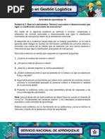 Evidencia 3 Ejercicio Periodistico Normas Nacionales e Internacionales Que Rigen La Clasificacion Arancelaria de Mercancias