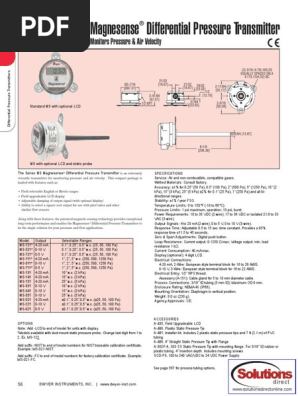 Dwyer Ms Ms112 Pressure Measurement Pressure