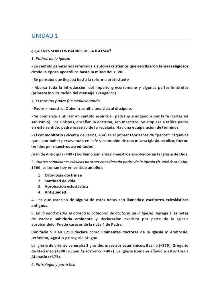 Padres de la Iglesia: Historia y Valor | PDF | Padres de la iglesia ...