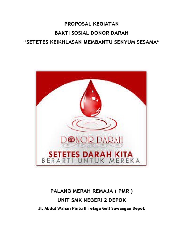 Proposal Donor Darah Smkn 2