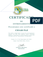Certificado CESAR PAZ