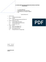 Pra-Rencana Keselamatan Dan Kesehatan Kerja Kontrak (PRA-RK3K)