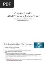 Chapters 1 and 3: ARM Processor Architecture